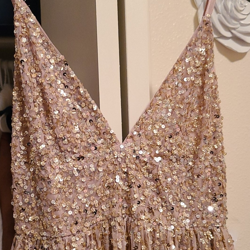 Pink Gold Dress - Picture 2 of 6